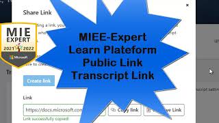 How to Share Microsoft Learn Transcript Public Link 2023 MIEE Self Nomination | Learn Profile 2022