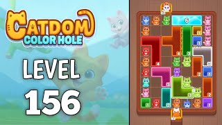 Catdom: Color hole Level 156 walkthrough solution 