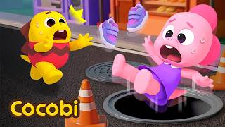 Help! I Fell into a Manhole😱 Safety Songs for Kids | Cocobi