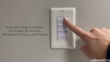 7 Button In-Wall Countdown Timer Switch, Maximum 4 Hour Delay, 1875 Watt