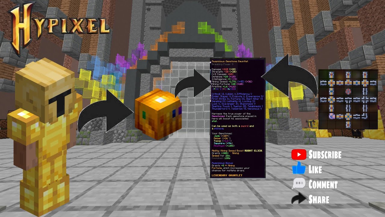 Finally I Reached Hotm 6 In Hypixel Skyblock 😱😍 I Bought Op Gemstone