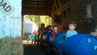 Pumpkin patch tractor ride