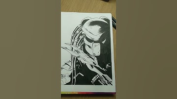 Predator   #shorts #predator #drawing #art