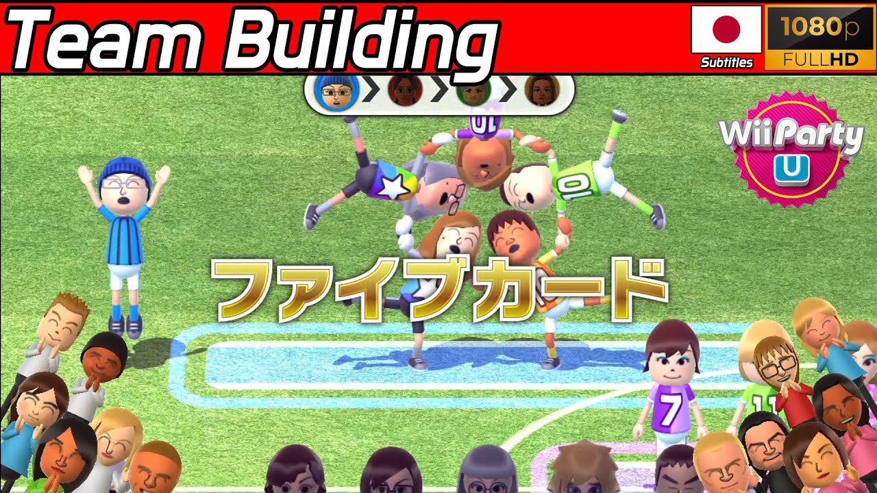 Wii Party U - Team Building 🎵 Player Mojo ( Japanese Sub ) | AlexGamingTV