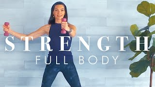 Full Body Strength Workout for Beginners & Seniors // Long & Lean w/ Light Weights