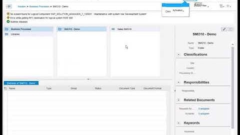 Demo Video for Content Activation in SAP Solution Manager 7.2:Continuation