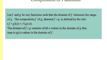 1.4 Building Functions from Functions
