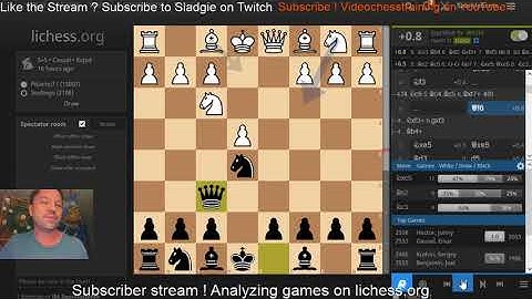 IM Will Paschall Thursday subscriber stream w/game analysis on lichess