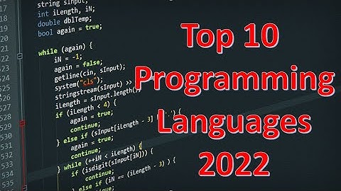 Most Popular Programming Languages 2004-2022