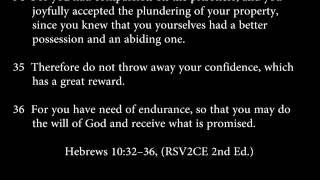 hebrews 10:32-36