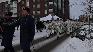 Satakunnan Lennoston Valatilaisuuden Ohimarssi 12. Helmikuuta 2026 Lempäälässä
