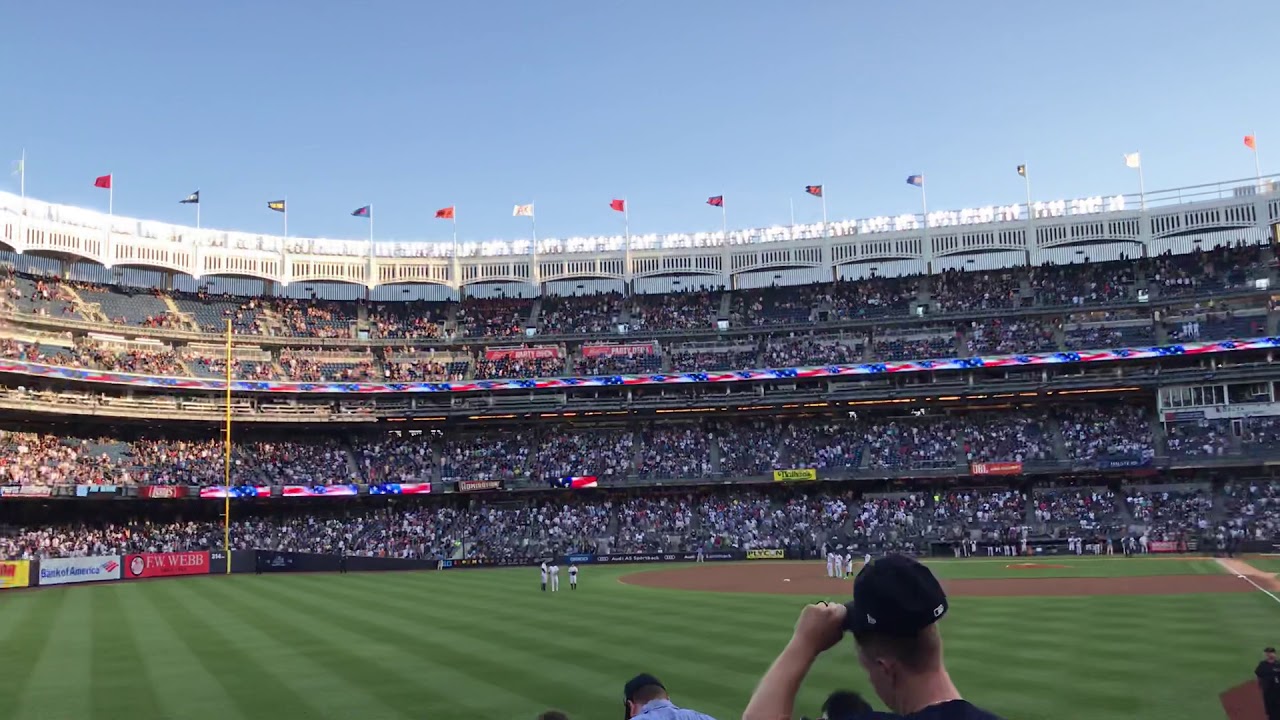 National Anthem at Yankee Stadium YouTube