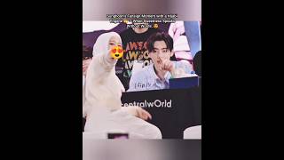 sunghoon with hijabi engene at fansign..🥰😍#sunghoon#enhypen