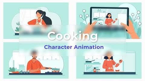 Flat Character Motion Graphic Animation | After Effects Templates | Cooking Explainer Scene Pack