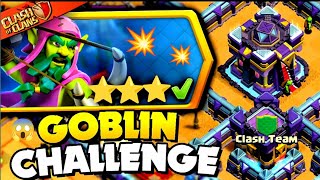 how to 3 star goblin warden challenge (clash of clans)💥