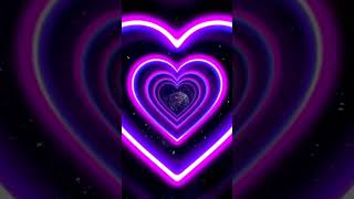 Neon Lights | 💗 Heart 💗 | Background Video | Love | Сердечки Фон | Футажор | #Shorts