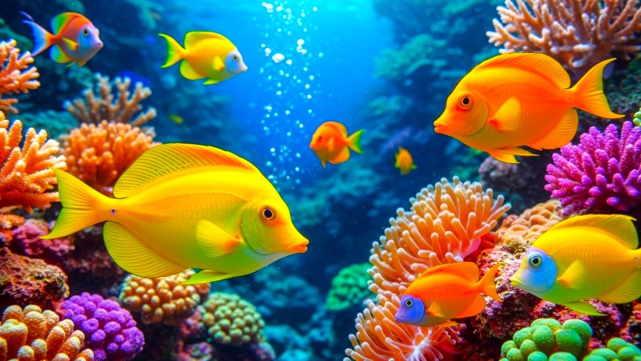 The Best 4K Aquarium -  Calming Music, Healing Music For The Heart, And Blood Vessels #7