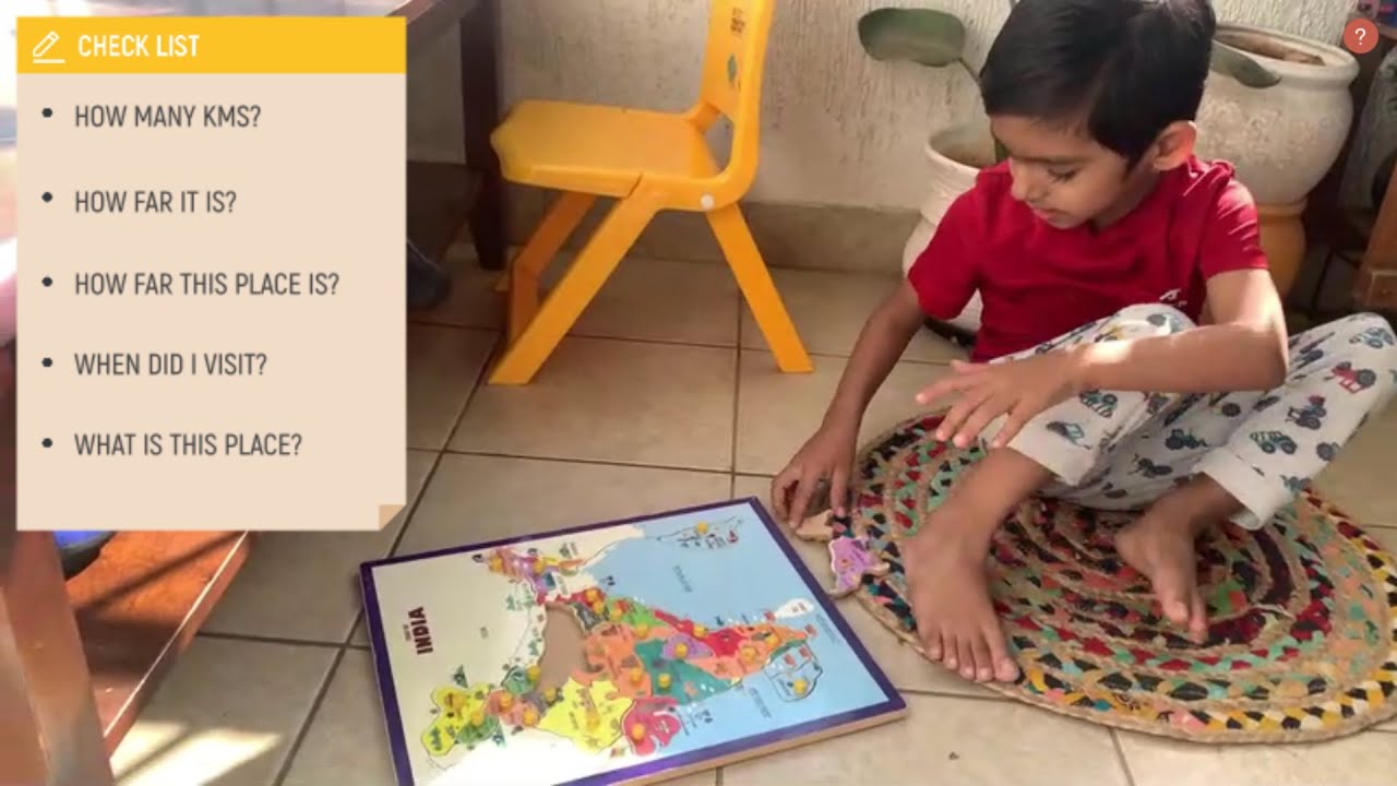 How far? curiosity in kids about India map and distance in numbers | 