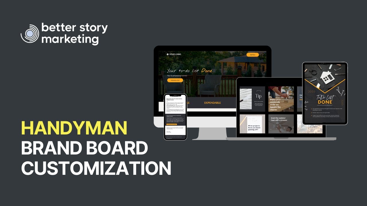 Go High Level Handyman Brand Board Customization Demo | Automation & Small Business Marketing