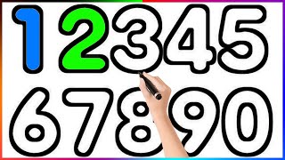 Learn Number and Learn Colors / Number Coloring Pages #colors #number #coloring
