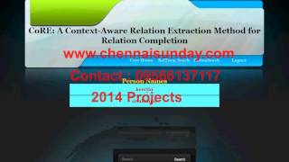 CoRE: A Context Aware Relation Extraction Method for Relation Completion