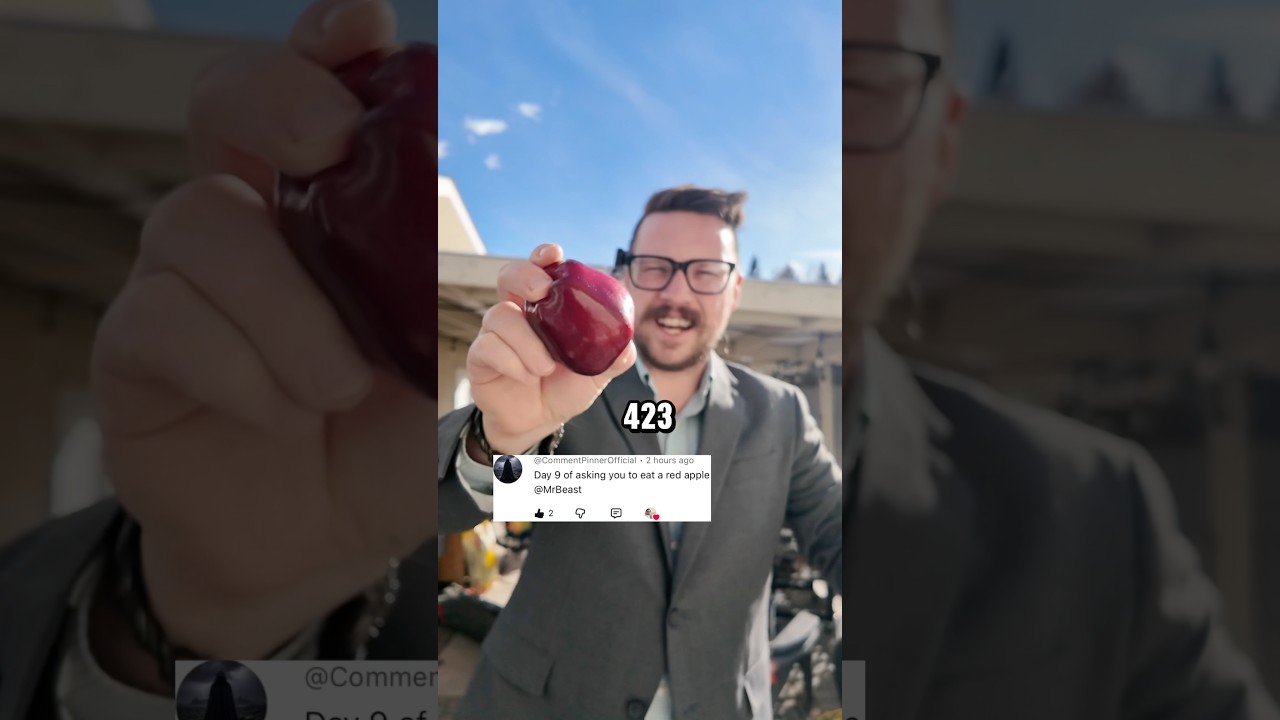 День 423. Прошу @MrBeast пригласить меня на челлендж, прежде чем я наберу миллион подписчиков.