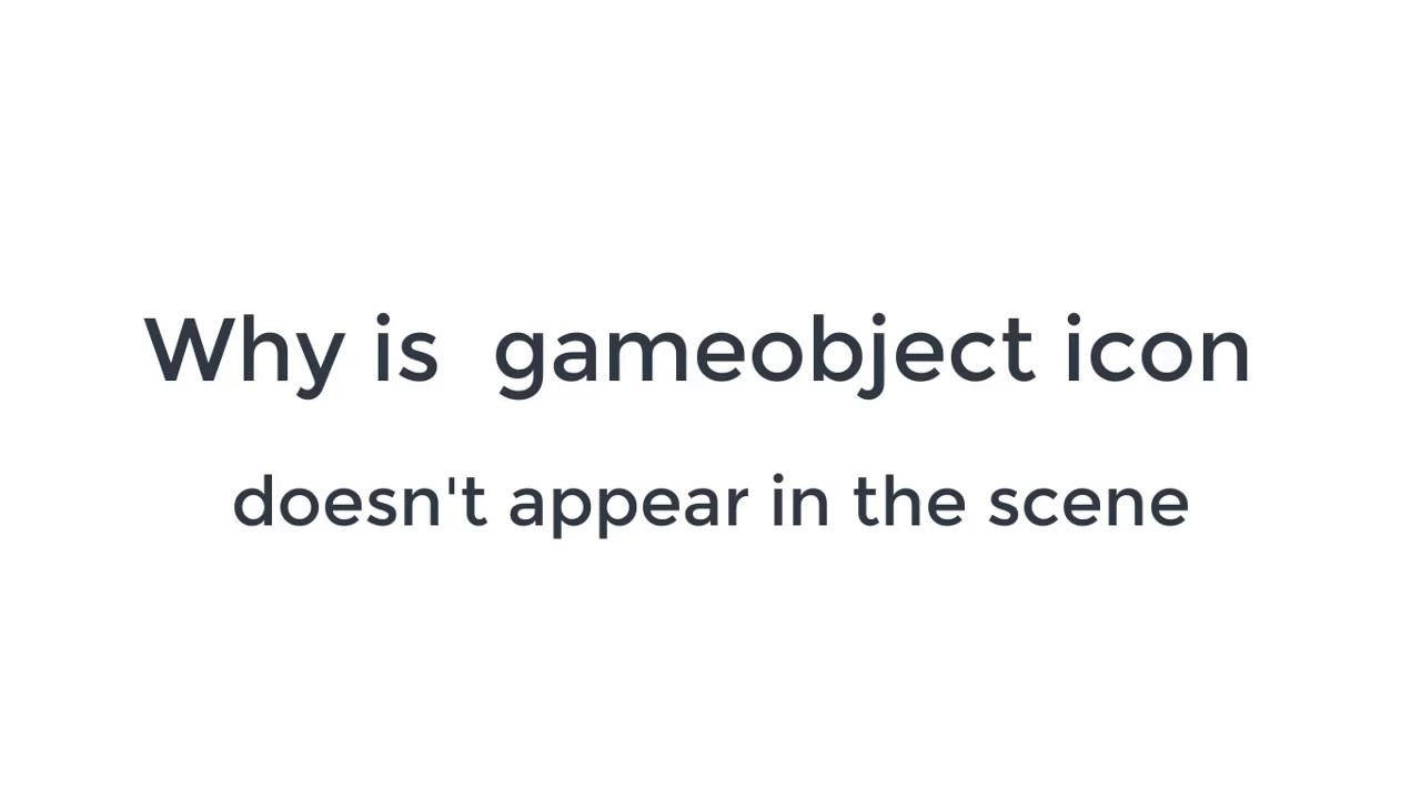 How can I turn off gameobjects icons in camera view? - Questions & Answers  - Unity Discussions