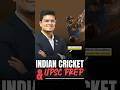 Indian Cricket and UPSC Preparation #upscmotivation