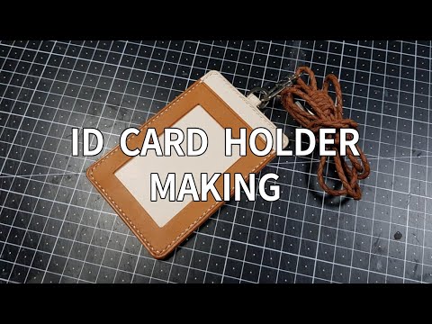 [LEATHER MAKERS] ID CARD HOLDER MAKING 가죽공예 사원증 케이스 만들기