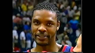 Latrell Sprewell and Patrick Ewing Postgame Interview after Gm 1 vs. Indy (1999 ECF Playoffs on NBC)