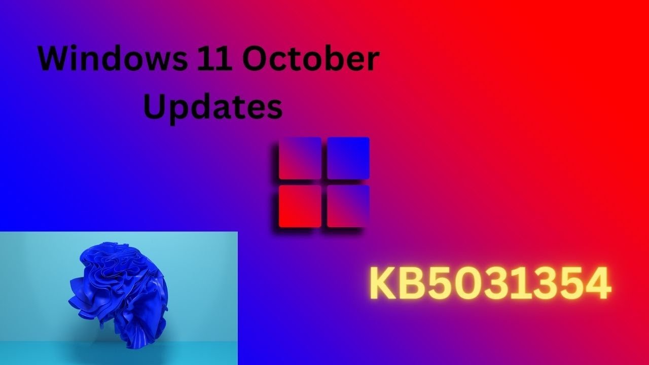 L Windows 11 October Update Windows 11's October 2023 update. Check it right now! - YouTube