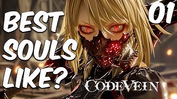 Code Vein Playthrough Gameplay Part 1: Ruined City Underground [Oliver Collins - Boss Fight]