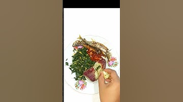 Makan Ubi rebus daun singkong + sambal Mantapnya #shorts