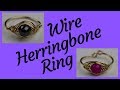 DIY Wire Herringbone Ring Tutorial