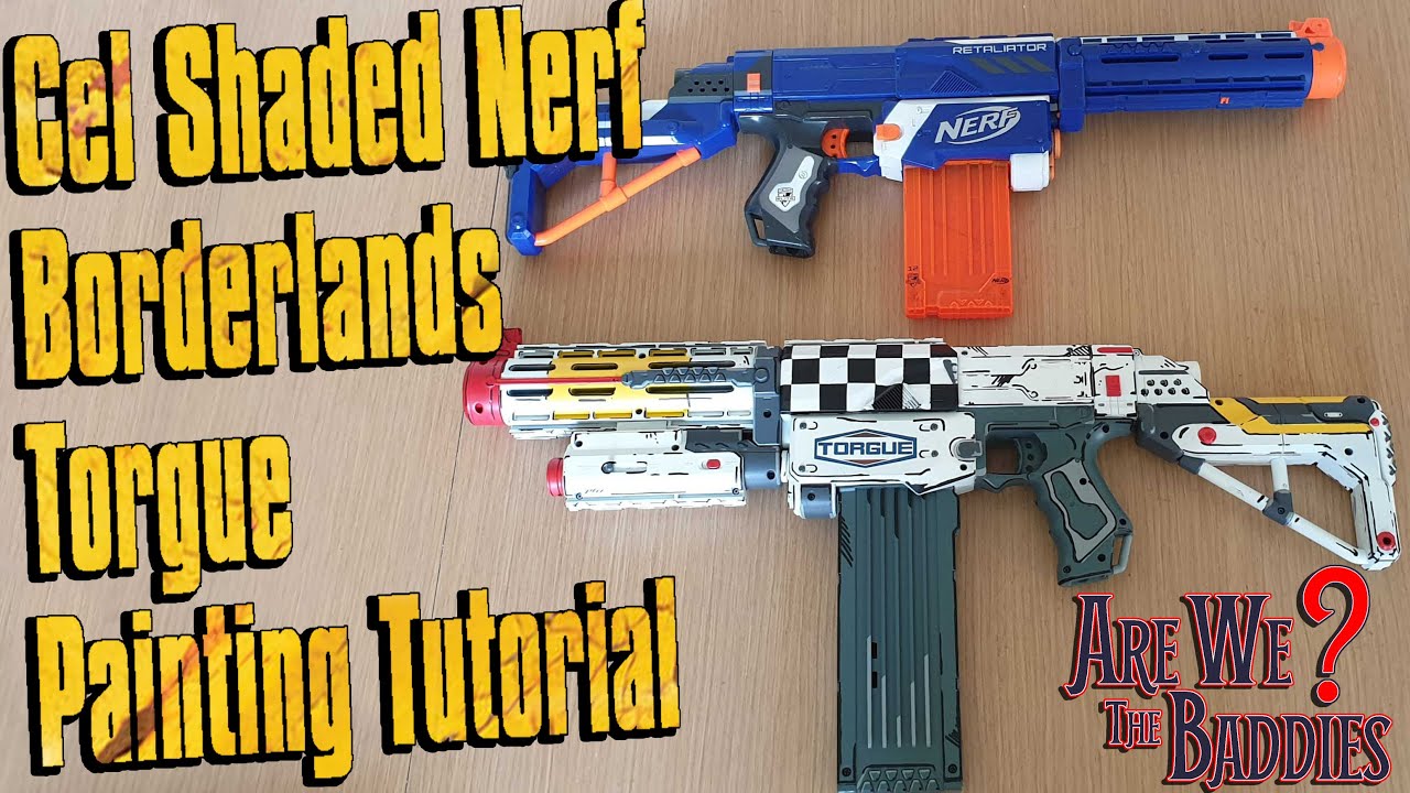 Tutorial - Nerf Retaliator Repainted as a Borderlands Torgue Assault Rifle