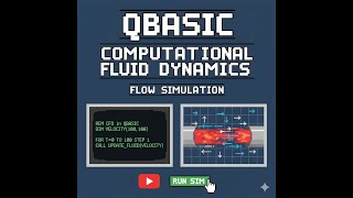 Computational fluid dynamics in QBasic #fluiddynamics #basic