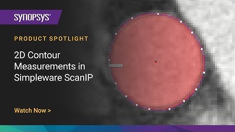 2D Contour Measurements in Simpleware ScanIP | Synopsys