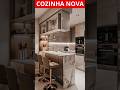 Cozinha americana com balcão #shorts