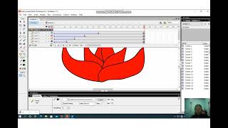 Animated video Rose Flower From Bud to Bloom. Using the 'Macromedia Flash' application