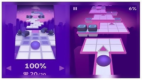 Rolling Sky - Level 2 complete 100% all gems