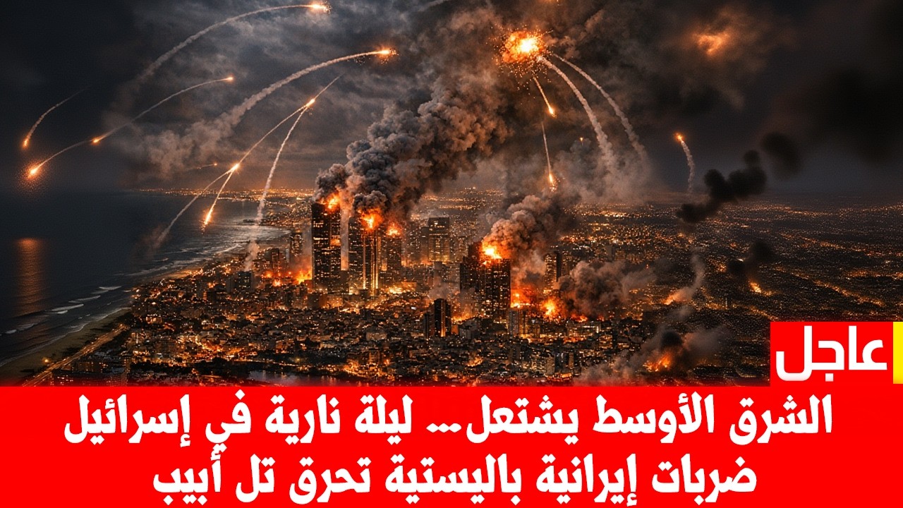 🔴 بث مباشر : ليلة نارية في تل أبيب… ضربات باليستية إيرانية و تطورات متسارعة