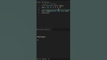 What is reduce() Function in Python #python #shorts
