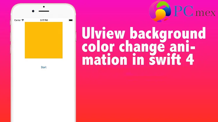 UIview background color change animation in swift 4