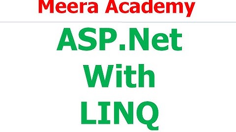 ASP.Net Database Connection using LINQ