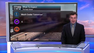 After Record Breaking Saturday, Much Cooler for Sunday