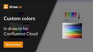 Use your own custom colors in draw.io for Atlassian Confluence Cloud