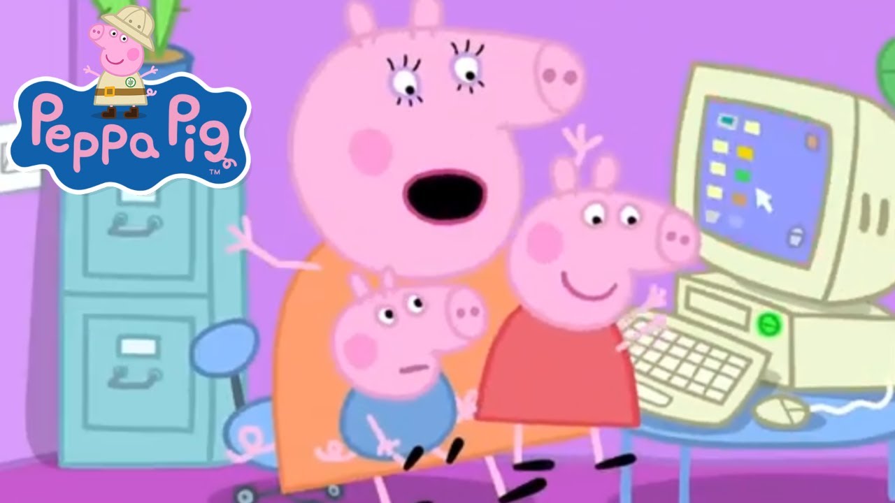 Peppa Visits Mummy Pig at Work | Travel with Peppa