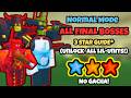 All Normal Mode Final Bosses 3 Star* Guide (No Gacha) | Roblox The Battle Bricks