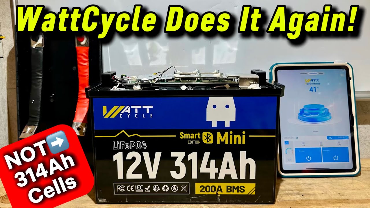 WattCycle 12V 314Ah mini LiFePO4 Lithium Battery Review and Teardown