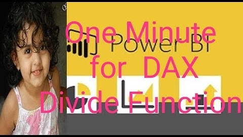 Power BI-DAX- Divide Function